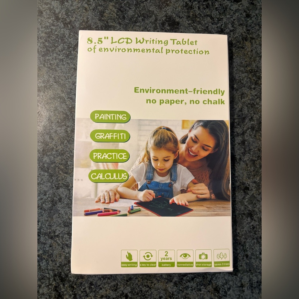 LCD Writing Tablet for Kids - Green